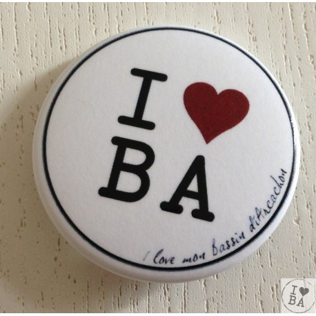 Badge I love BA - I love mon Bassin d'Arcachon